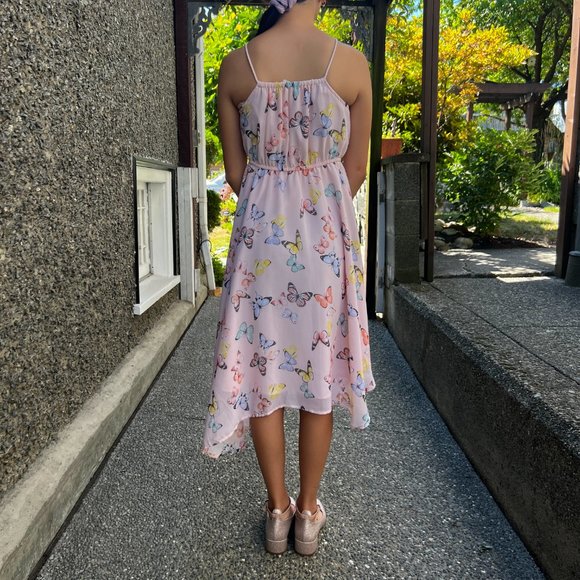 Butterfly Chiffon Dress | H&M | Girls Size 9/10 - Picture 2 of 13